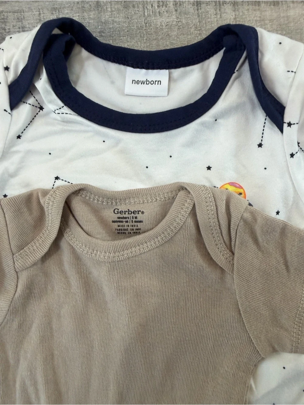 10 Pc Newborn Baby Boy Clothing Lot Gerber Carter’s Onesies Outfit Sleep Sack